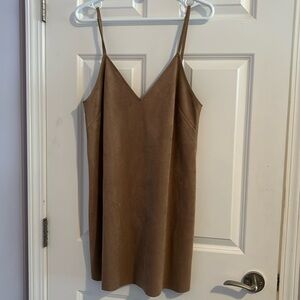 Suede Aritzia dress